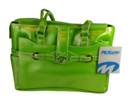 McKlein Willow Springs Cowhide Leather Ladies Laptop Briefcase Vibrant Green - £82.50 GBP