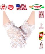 Soft &amp; Stylish White Lace Gloves for Girls - Small Size for Pageants &amp; C... - $18.59 CAD