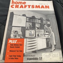 Vintage Home Craftsman Magazine Expandable Storage Wall October 1958 - £9.34 GBP