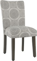 Grey Medallion Parsons Classic Upholstered Accent Dining Chair Set From Homepop. - £175.01 GBP