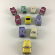 Cartoon Q Pull Back &amp; Go Vehicle Lot Cars Trucks Mini Preschool Toy Figures - £11.06 GBP