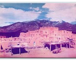 Pueblo De Taos New Mexico NM UNP Chrome Postcard V13 - $2.63