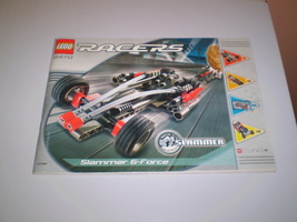 Used Lego Racers INSTRUCTION BOOK ONLY # 8470 Slammer G-Force No Legos i... - $9.95