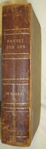 Antique 1848 Charles DICKENS &quot;Dombey and Son&quot; LEATHER - $48.86
