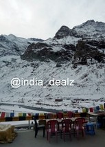 Digital Image Picture Photo Pic Sissu Valley India snow mountains clouds... - $1.00