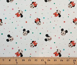 Cotton Mickey Minnie Icon Dot Circles Cotton Fabric Print by the Yard D601.05 - $11.95