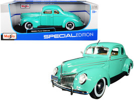 1939 Ford Deluxe Light Green 1/18 Diecast Car Maisto - £46.42 GBP