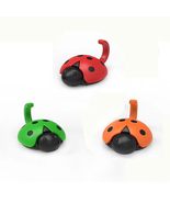 3pcs Set Ladybug Model ABS Utility Hooks Sucker Door Wall Sticky Suction... - $12.73