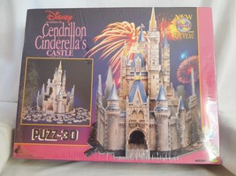 Cinderella&#39;s Castle Disney World 3D Jigsaw Puzzle 530 Piece Wrebbit New Sealed - £15.79 GBP