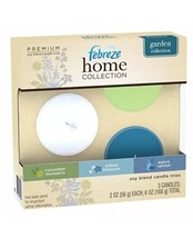 Febreze Home Collection Set Of 3 Soy Candles New Garden Collection - £38.61 GBP