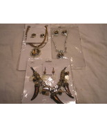  Wholesale LOT Of 3 NEW African style Necklace and Earrings NEW - £43.45 GBP