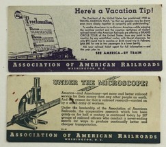 Vintage Paper Advertising Blotters Association American Railroads Washin... - $211.93 MXN