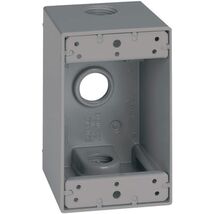 Sigma Electric, Gray 14255 1/2-Inch 3 Hole 1-Gang Deep Box - $20.97