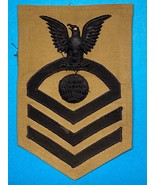 WWII, UNITED STATES NAVY, U.S.N., ELECTRICIANS MATE, CHIEF, RATE, KHAKI,... - $13.72 CAD