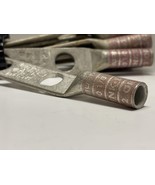 9 PK Burndy YA25-2N 1/0 AWG 2-Hole Long Barrel Lug, 1/2&quot; Stud, Tin-Plated - $119.53 CAD