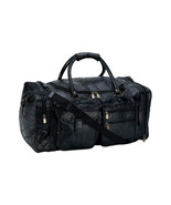  Genuine Leather Duffle Bag   Carry On Luggage 25&quot; Weekender Shoe Compar... - $1,330.48 MXN