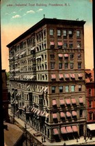 1910 VINTAG POSTCARD Exterior View Industrial Trust Building Providence ... - $5.94