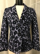 Lafayette 148 New York Women&#39;s Blazer Purple Black White Size 2  - £39.51 GBP