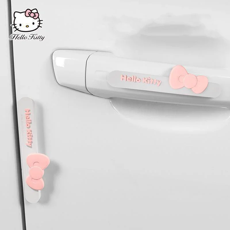 Kawaii Genuine Sanrio Car Door Anti-Collision Strip Hello Kitty Cartoon Rearview - £18.87 GBP