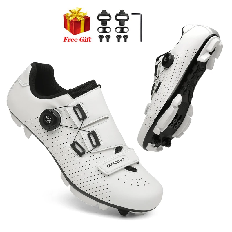 Best Sneakers Mtb Cycling Shoes Cleat SPD Mountain Bike Boots Men Speed ... - £57.71 GBP