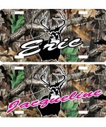 Whitetail Buck Personalized Free Camo License Plate Browning PSE Bowtech Hoyt - $17.41