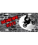 Custom Motocross Personalized License Plate ALUMINUM Your Name & Number Free - $17.41