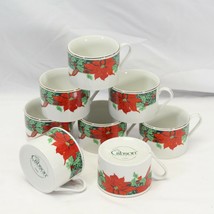 Gibson Christmas Holly Cups Lot of 8 - £27.73 GBP