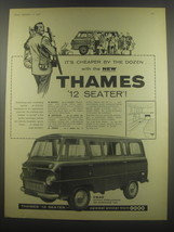 1958 Ford Thames 12 Seater Ad - It&#39;s cheaper by the dozen - £14.54 GBP