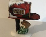 1988 Bear Mailbox Christmas Ornament Holiday Decoration Vintage XM1 - £4.68 GBP