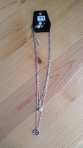 Paparazzi Long Necklace &amp; Earring set (new) SILVER CHAIN W/ PEARL &amp; PEND... - $7.61