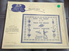 Rare VTG 1960s “Cross Stitch Sampler” Bucilla Creative Needlecraft Kit #1891 - £66.99 GBP