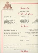 The Jockey Club Luncheon Menu Washington DC 1969 - £52.95 GBP