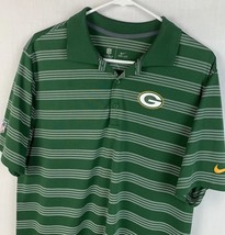 Nike NFL Green Bay Packers Polo Shirt Dri-Fit On-Field Men’s Medium - £23.59 GBP