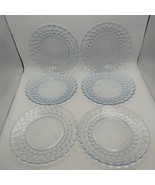 Set of 6 Vintage Anchor Hocking Bubble Blue Dinner Plates 9” - $42.99 CAD