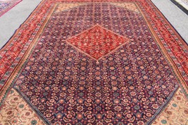 9&#39;7 x 13&#39;7 Finest Geometric Vintage Oriental Hand Knotted Wool Area Rug 10 x 14 - £1,950.74 GBP