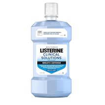 Listerine Clinical Solutions Breath Defense Zero Alcohol Mouthwash, 1 Liter - $12.99