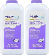 Pure Cornstarch Baby Powder with Lavender and Chamomile (2 Pack) - £37.56 GBP