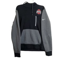 Ohio State Buckeyes Men&#39;s Nike Large Black Gray Pullover Hoodie On Field Jacket - £27.41 GBP