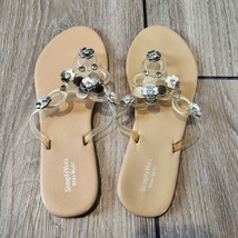 Sandals Simply Vera VERA WANG Size 7-8 Medium Cream Nude Light Brown - £26.54 GBP