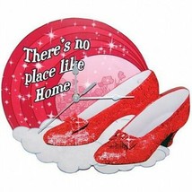The Wizard of Oz Ruby Slippers Quote 11.25&quot; Cordless Wall Clock NEW SEALED - £18.97 GBP