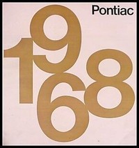 1968 Pontiac Dlx Color Brochure Firebird GTO MINT Orig - $12.90