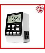 Programmable 7-Day Timer with Dual Outlets - Smart Control for All Appli... - $49.57 CAD