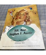 Vintage Football Program Sul Ross Vs Stephen F. Austin SFA Nacogdoches T... - $218.85 MXN