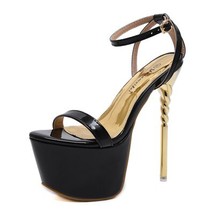 NEW Walking Show Stripper Heels Shoes Woman Platforms High Heels 17CM Sandals Wo - £48.82 GBP