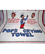 Fabulous Vintage 1960&#39;s Cotton Pop&#39;s Crying Towel with Kitschy Humorous ... - £22.30 GBP