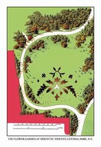 The Flower Garden at Mount St. Vincent, Central Park, N.Y. 20 x 30 Poster - £20.52 GBP