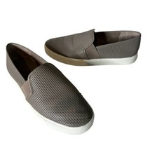 Vince. Womens Slip on Sneakers Perforated Blair Loafer Gray Shoes Size 8.5 - £46.96 GBP