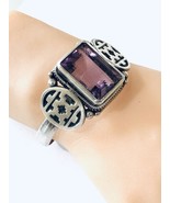 Sterling Silver Amethyst Cuff Bracelet  - €303,03 EUR Sterling Silver Amethyst Cuff Bracelet  - €303,03 EUR