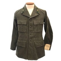 WWII 1940 Army Jacket Swedish Military Wool Uniform Vapenrock M/39 Size 100 Pins - $116.53
