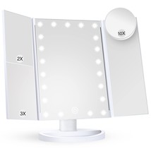 Makeup Mirror Vanity Mirror With Lights, 2X 3X 10X Magnification, Lighted Makeup - $32.96